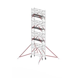 Rolsteiger RS TOWER 51-S met Safe-Quick® 2 Guardrail en Fiberdeck – 75x245 9,2m werkhoogte