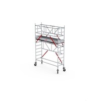 Altrex Rolsteiger RS TOWER 51-S met Safe-Quick® 2 Guardrail en Fiberdeck – 75x305 4,2m werkhoogte