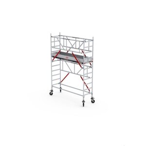 Rolsteiger RS TOWER 51-S met Safe-Quick® 2 Guardrail en Fiberdeck – 75x305 4,2m werkhoogte