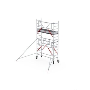 Rolsteiger RS TOWER 51 PLUS-S met Safe-Quick® 2 Guardrail – 90x185 5,2m werkhoogte