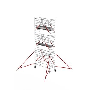 Rolsteiger RS TOWER 51 PLUS-S met Safe-Quick® 2 Guardrail en Fiberdeck – 90x245 7,2m werkhoogte