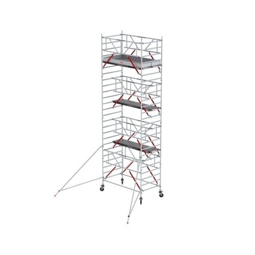 Altrex Rolsteiger RS TOWER 52-S met Safe-Quick® 2 Guardrail en Fiberdeck – 135x185 8,2m werkhoogte