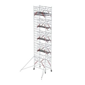 Rolsteiger RS TOWER 52-S met Safe-Quick® 2 Guardrail en Fiberdeck – 135x185 11,2m werkhoogte