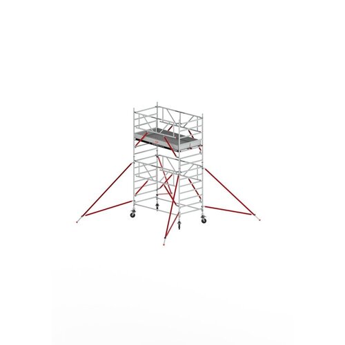 Altrex Rolsteiger RS TOWER 52-S met Safe-Quick® 2 Guardrail en Fiberdeck – 135x245 5,2m werkhoogte