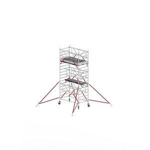Rolsteiger RS TOWER 52-S met Safe-Quick® 2 Guardrail en Fiberdeck – 135x245 6,2m werkhoogte