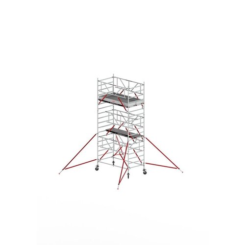Altrex Rolsteiger RS TOWER 52-S met Safe-Quick® 2 Guardrail en Fiberdeck – 135x245 6,2m werkhoogte