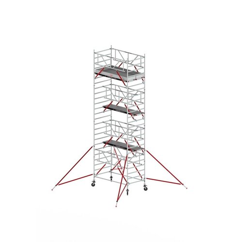 Altrex Rolsteiger RS TOWER 52-S met Safe-Quick® 2 Guardrail en Fiberdeck – 135x245 8,2m werkhoogte