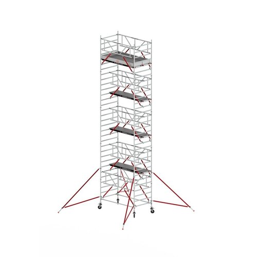 Altrex Rolsteiger RS TOWER 52-S met Safe-Quick® 2 Guardrail en Fiberdeck – 135x245 10,2m werkhoogte