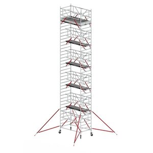 Rolsteiger RS TOWER 52-S met Safe-Quick® 2 Guardrail en Fiberdeck – 135x245 12,2m werkhoogte