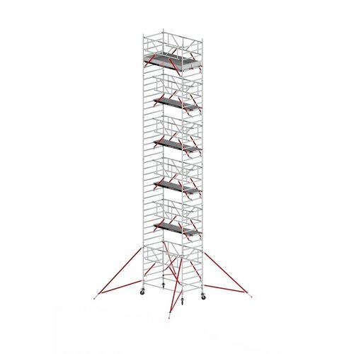 Altrex Rolsteiger RS TOWER 52-S met Safe-Quick® 2 Guardrail en Fiberdeck – 135x245 13,2m werkhoogte