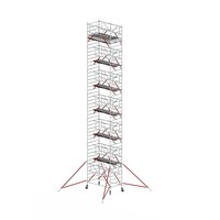 Altrex Rolsteiger RS TOWER 52-S met Safe-Quick® 2 Guardrail en Fiberdeck – 135x245 14,2m werkhoogte
