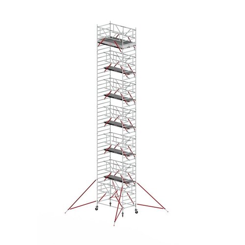 Altrex Rolsteiger RS TOWER 52-S met Safe-Quick® 2 Guardrail en Fiberdeck – 135x245 14,2m werkhoogte