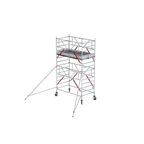 Altrex Rolsteiger RS TOWER 52-S met Safe-Quick® 2 Guardrail en Fiberdeck – 135x305 5,2m werkhoogte