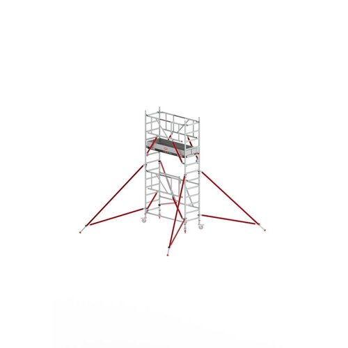Altrex Vouwsteiger RS TOWER 54-S met Safe-Quick® 2 Guardrail en Fiberdeck – 75x185 4,8m werkhoogte
