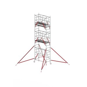 Vouwsteiger RS TOWER 54-S met Safe-Quick® 2 Guardrail en Fiberdeck – 75x185 6,8m werkhoogte