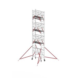 Vouwsteiger RS TOWER 54-S met Safe-Quick® 2 Guardrail en Fiberdeck – 75x185 8,8m werkhoogte