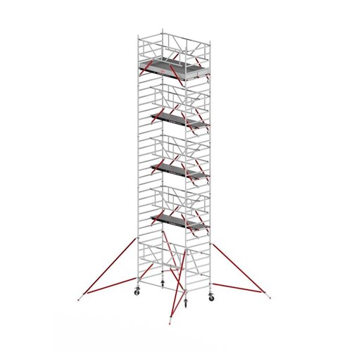 Altrex Telescopische vouwsteiger RS TOWER 55-S met Safe-Quick® 2 Guardrail en Fiberdeck - 135x245 10,8m werkhoogte