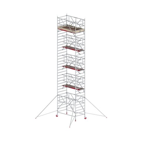 Altrex Rolsteiger RS TOWER 42-S met Safe-Quick 2 Guardrail – 135x245 11,2m werkhoogte