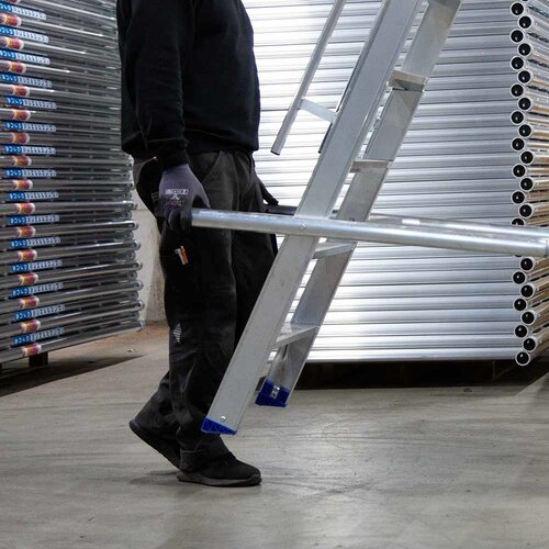 Eurostairs Professionele verrijdbare magazijntrap 10 treden
