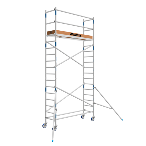 Alumexx Rolsteiger Alumexx Basic 75 x 250  x 6.20m werkhoogte met carbon platformen