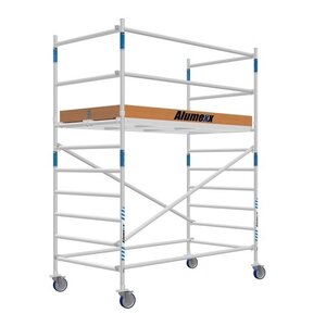 Rolsteiger Alumexx Basic 90 x 190 x 4.20m werkhoogte met carbon platformen