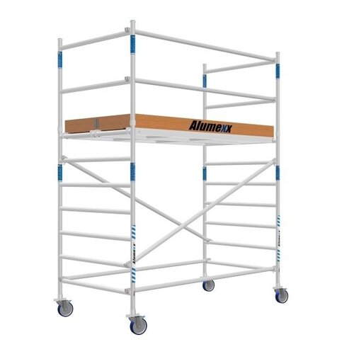 Alumexx Rolsteiger Alumexx Basic 90 x 190 x 4.20m werkhoogte met carbon platformen