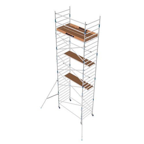 Alumexx Rolsteiger Alumexx Basic 90 x 190 x 9.20m werkhoogte met carbon platformen