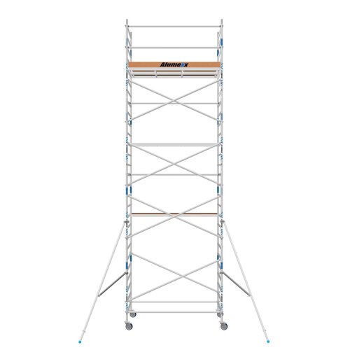 Alumexx Rolsteiger Alumexx Basic 90 x 190 x 9.20m werkhoogte met carbon platformen