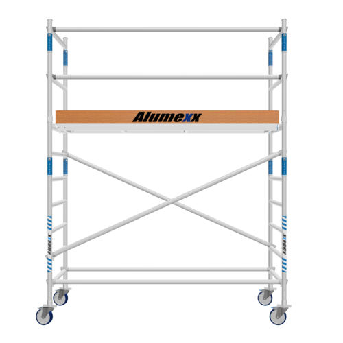 Alumexx Rolsteiger Alumexx Basic 90 x 250 x 4.20m werkhoogte met carbon platformen