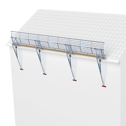 Euroscaffold SGS Dakbeveiliging 9 mtr complete set schuin dak