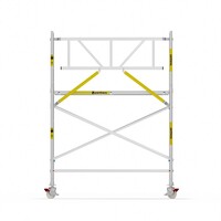 Panthera Basic met voorloopleuning rolsteiger carbon vloer 75x245x4,2m werkhoogte