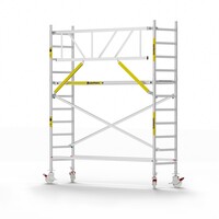 Panthera Basic met voorloopleuning rolsteiger carbon vloer 75x305x4,2m werkhoogte