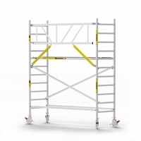Panthera Basic met voorloopleuning rolsteiger carbon vloer 90x305x4,2m werkhoogte