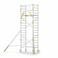 Panthera Basic met voorloopleuning rolsteiger carbon vloer 90x185x6,2m werkhoogte