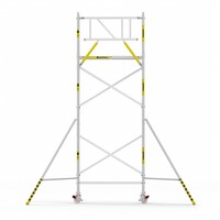 Panthera Basic met voorloopleuning rolsteiger carbon vloer 90x185x6,2m werkhoogte
