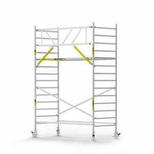 Panthera Basic met voorloopleuning rolsteiger carbon vloer 135x305x5,2m werkhoogte