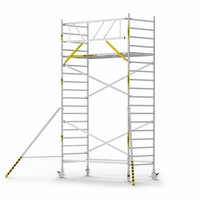 Panthera Basic met voorloopleuning rolsteiger carbon vloer 135x305x6,2m werkhoogte