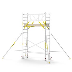 MAANDDEAL: Panthera PRO met dubbele voorloopleuning 75x245x5,2m werkhoogte carbon vloer