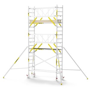 MAANDDEAL: Panthera PRO met dubbele voorloopleuning 75x245x6,2m werkhoogte carbon vloer