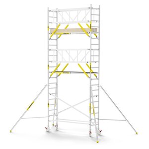 MAANDDEAL: Panthera PRO met dubbele voorloopleuning 75x245x7,2m werkhoogte carbon vloer
