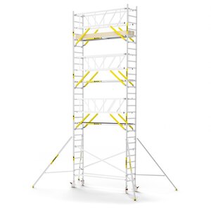MAANDDEAL: Panthera PRO met dubbele voorloopleuning 75x305x9,2m werkhoogte carbon vloer
