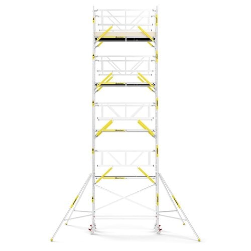 MAANDDEAL: Panthera PRO met dubbele voorloopleuning 75x245x10,2m werkhoogte carbon vloer