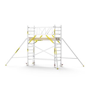 MAANDDEAL: Panthera PRO met dubbele voorloopleuning 90x305x4,2m werkhoogte carbon vloer