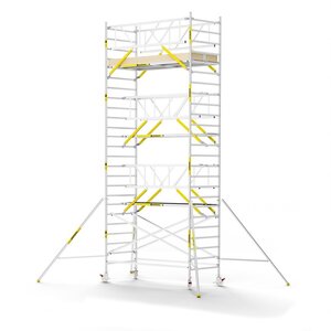 MAANDDEAL: Panthera PRO met dubbele voorloopleuning 135x305x8,2m werkhoogte carbon vloer