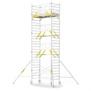 MAANDDEAL: Panthera PRO met dubbele voorloopleuning 135x245x9,2m werkhoogte carbon vloer