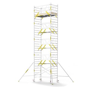 MAANDDEAL: Panthera PRO met dubbele voorloopleuning 135x245x10,2m werkhoogte carbon vloer