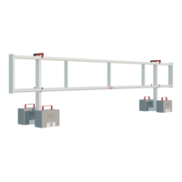 RSS Dakrandbeveiliging RSS Plat dak Compact - set 12 meter RSS Dakrandbeveiliging RSS Plat dak Compact - set 12 meter