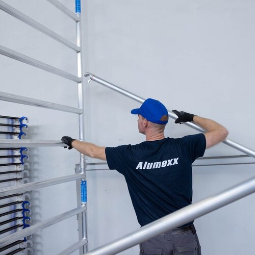 Alumexx Rolsteiger Alumexx Light 135x190 5,2m werkhoogte geschoord Carbon vloer