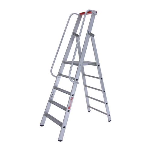 Euroline 1 x 5 tr. EUROLINE Magazijntrap met leuning