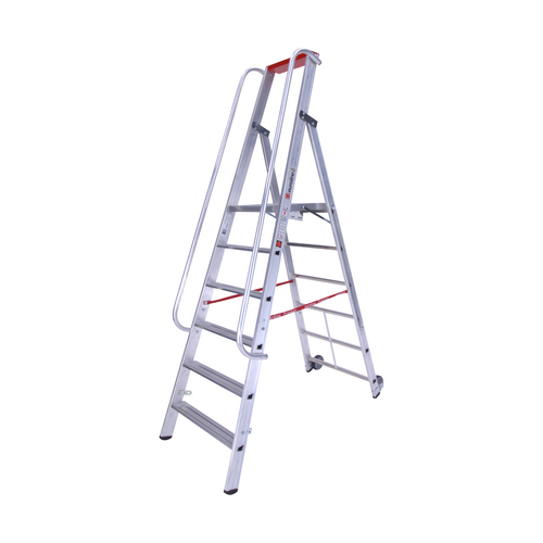 Euroline 1 x 6 tr. EUROLINE Magazijntrap met leuning